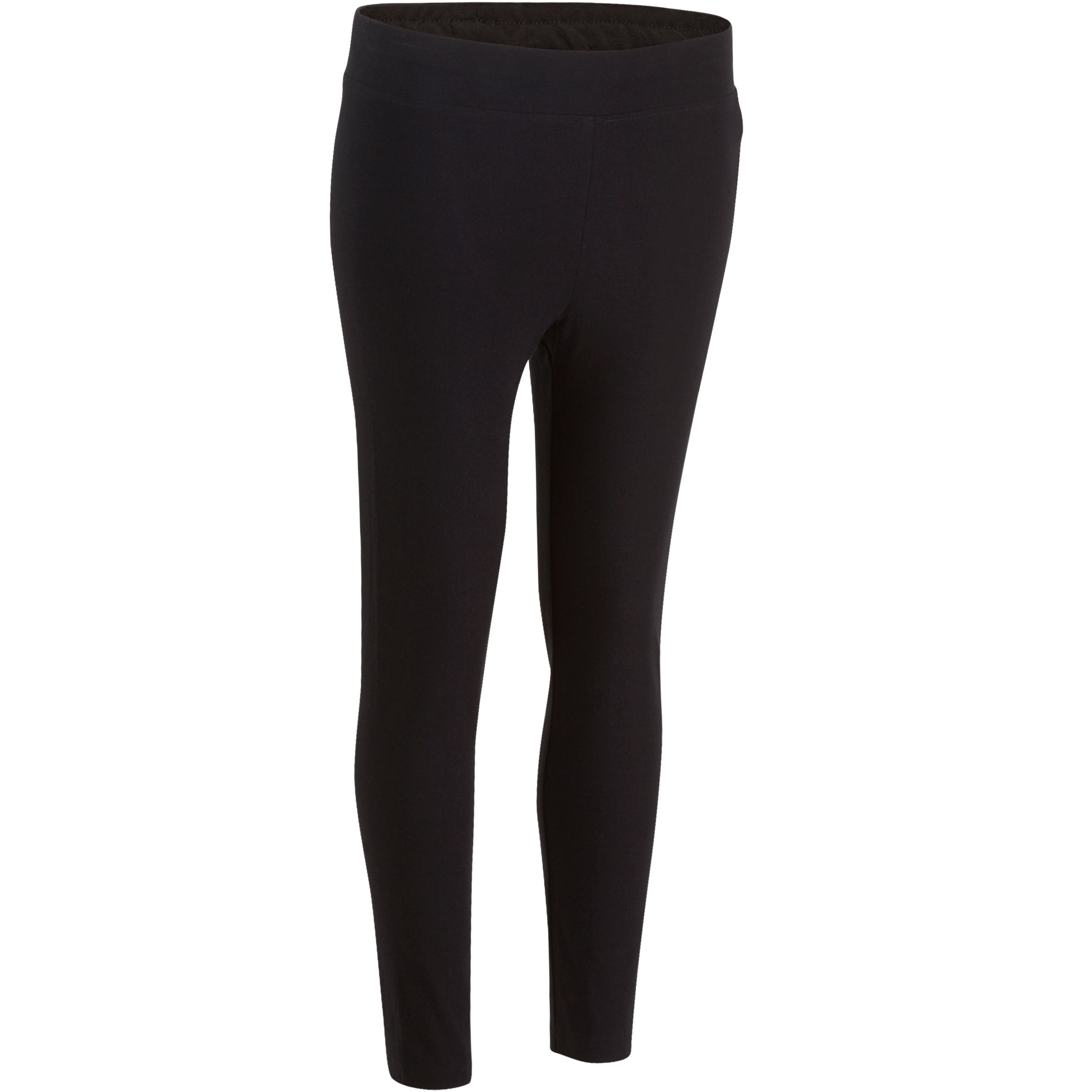 Mallas 7/8 Fit+ 500 Slim. Pilates y gimnasia suave. Mujer. Negro - Decathlon