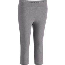 Corsaire slim Gym & Pilates femme gris FIT+