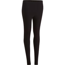 500 Women's Slim-Fit Gym & Pilates Leggings - Black