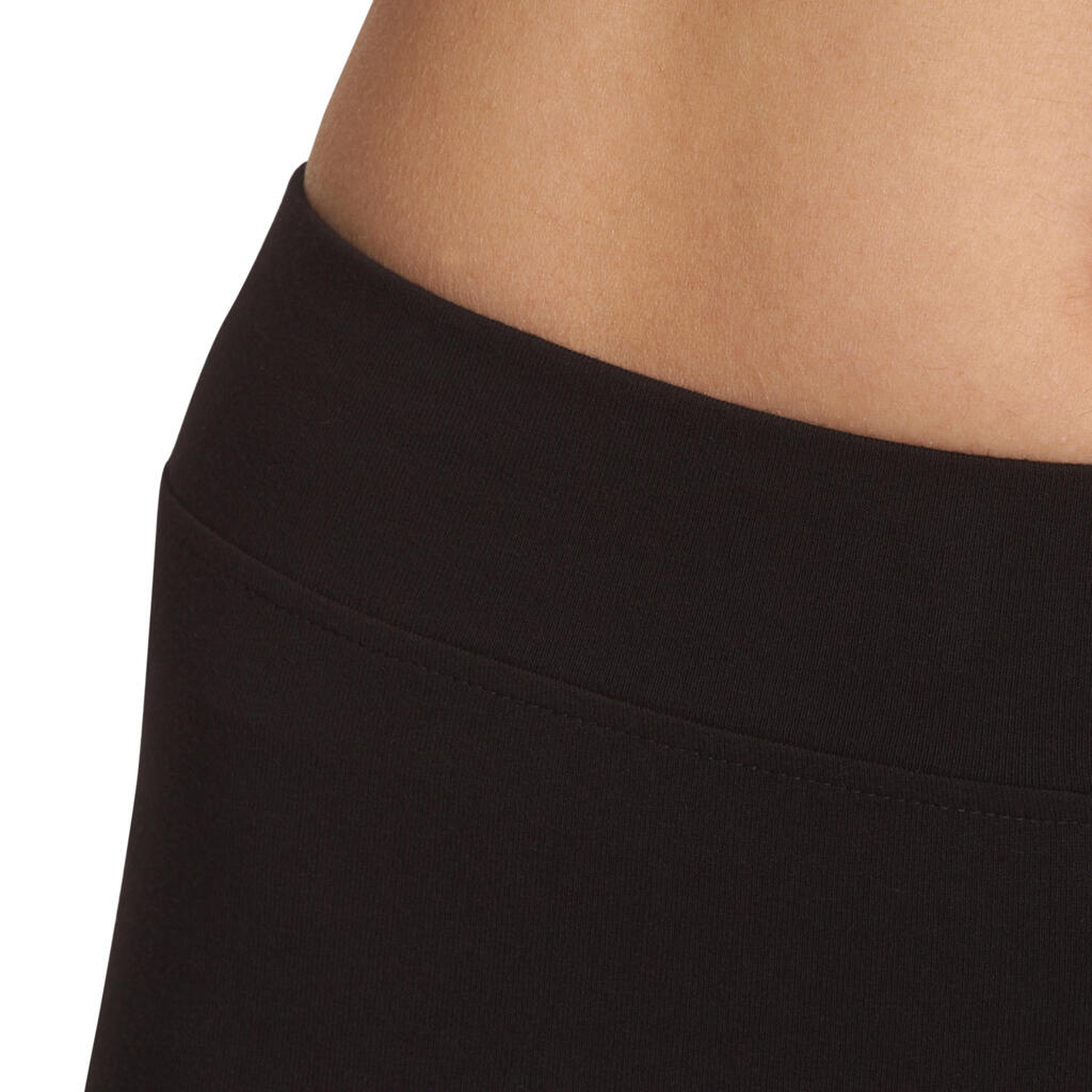 500 Women's Slim-Fit Gym & Pilates Leggings - Black