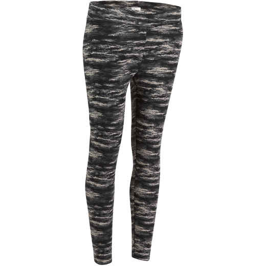 
      Fit+ Women's Slim-Fit 7/8 Fitness Camouflage Print Leggings - Black/Grey
  