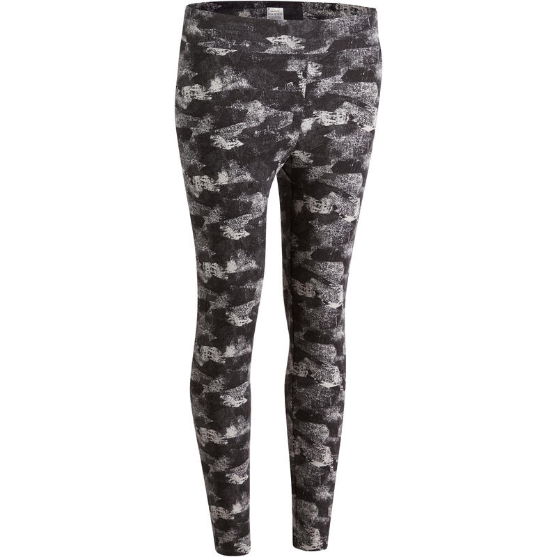 Dámské 7/8 legíny na fitness FIT+ černo-šedé