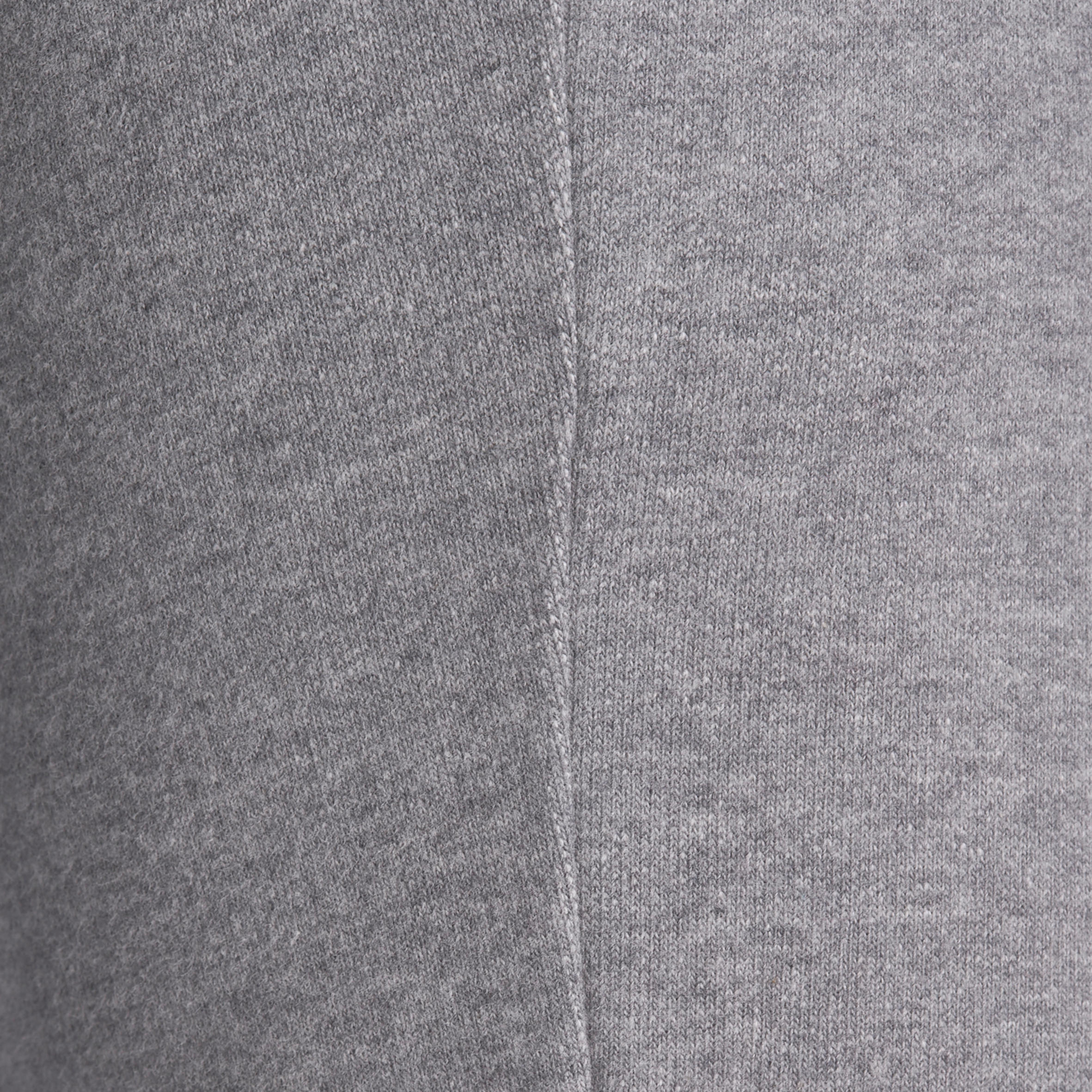 500 Women's Regular-Fit Gym Stretching Bottoms - Light Mottled Grey 6/11