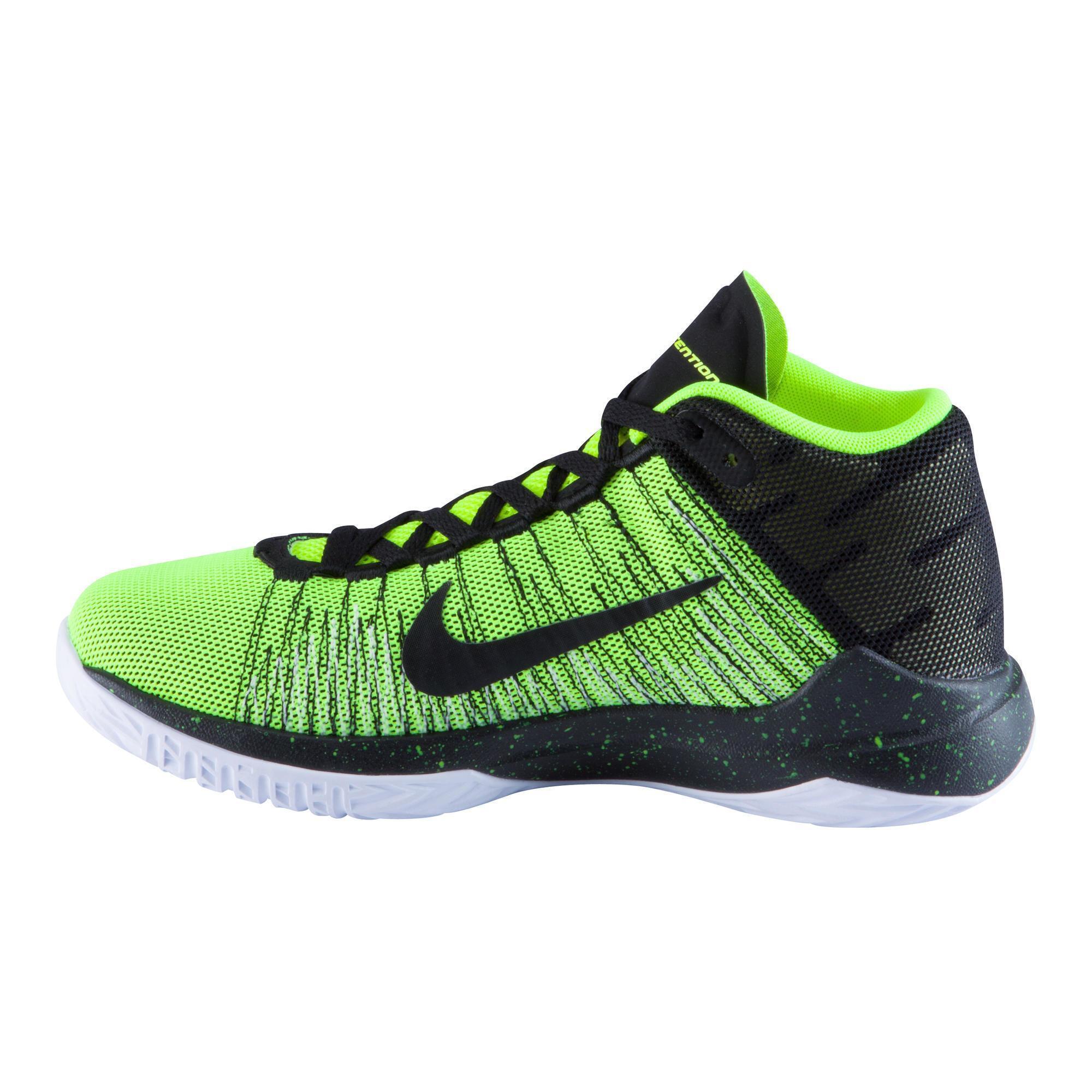 Zoom Ascention Kids Basketball Shoe - Yellow 3/15