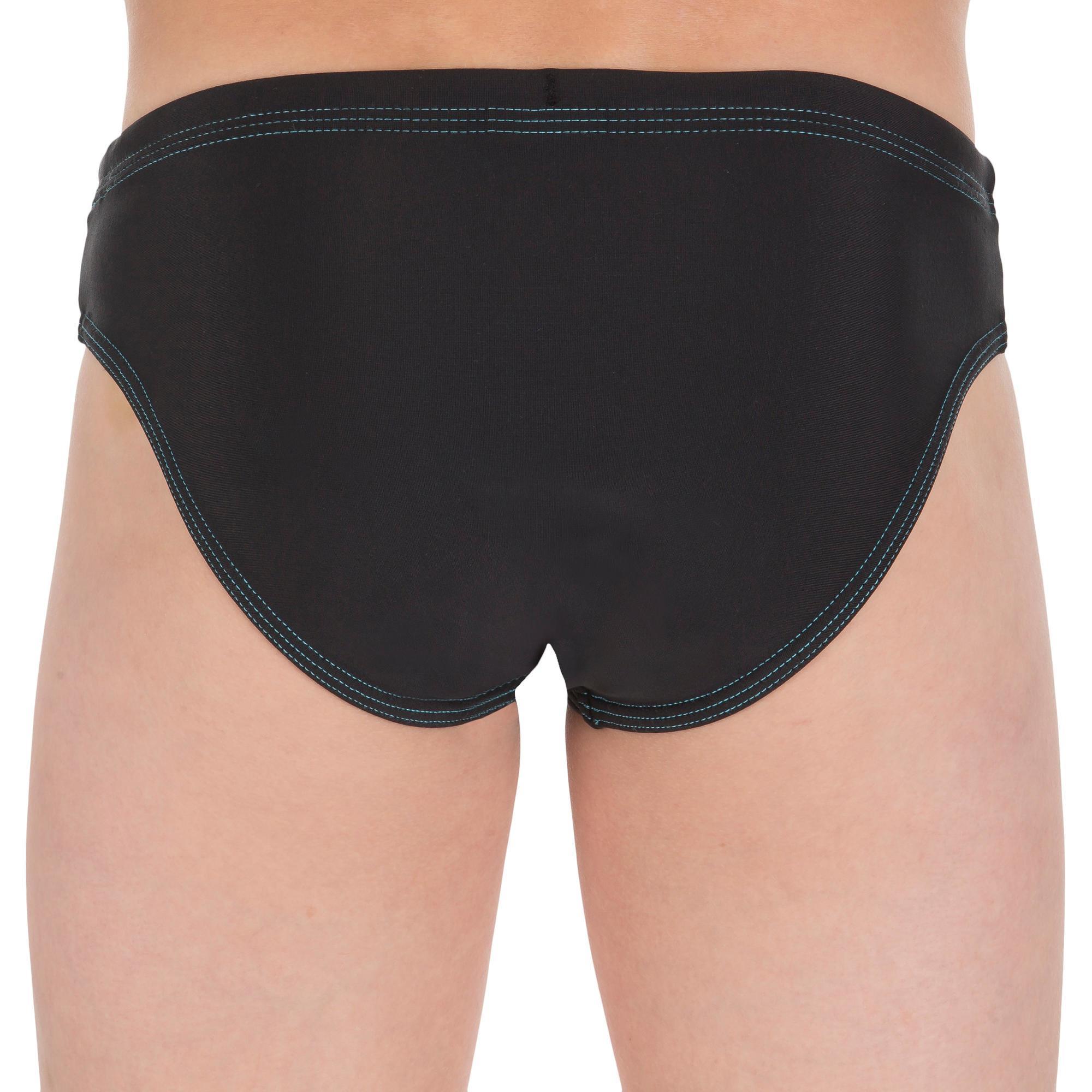 BOY'S SWIMSUIT - SLIP 100 BASIC - BLACK