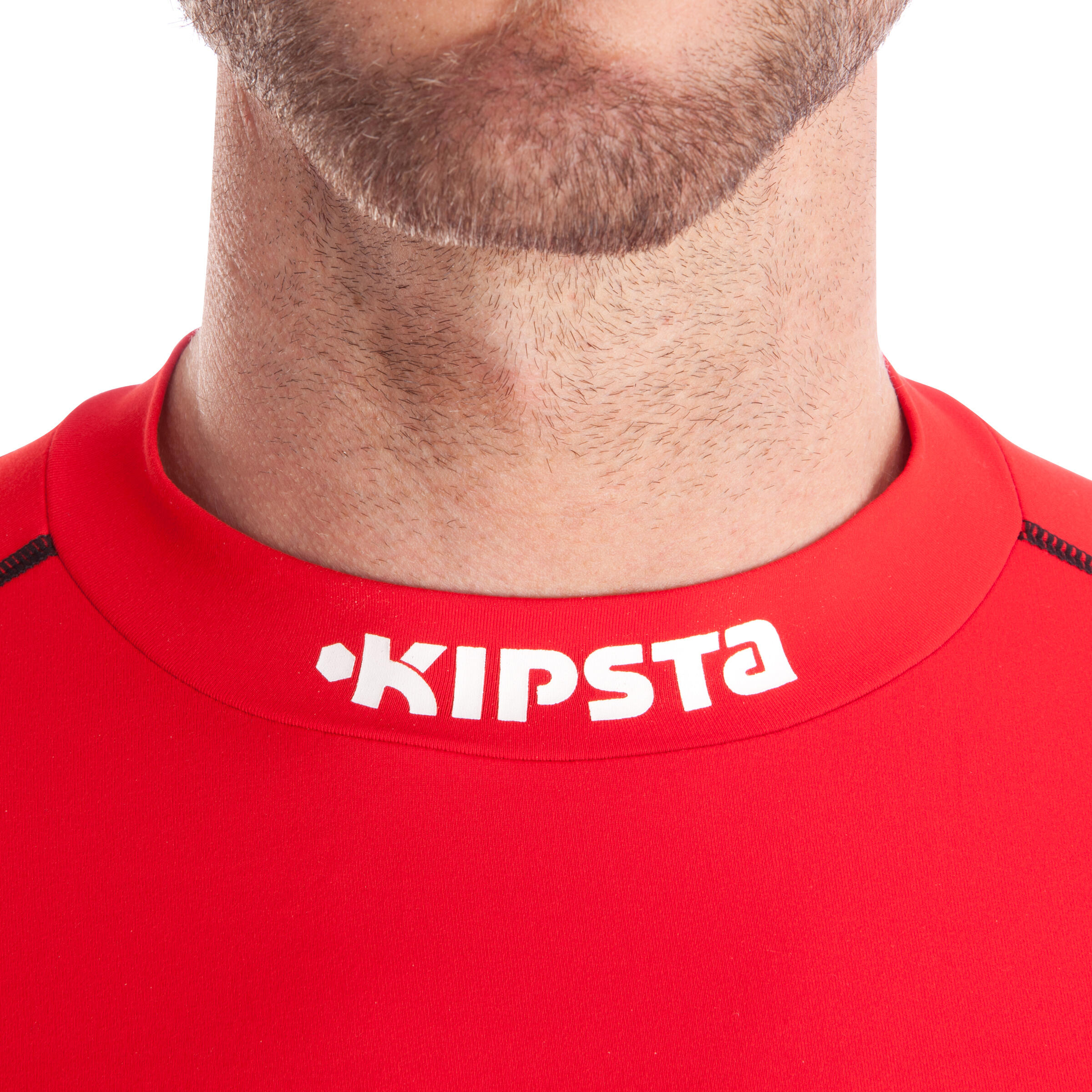 KIPSTA Spodné tričko Keepdry 100 s dlhým rukávom priedušné červené M · záber 8