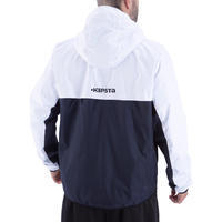 Adult Rain and Wind Proof Jacket - Navy Blue White 