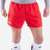 Adult Rugby Shorts with Pockets R100 - Red