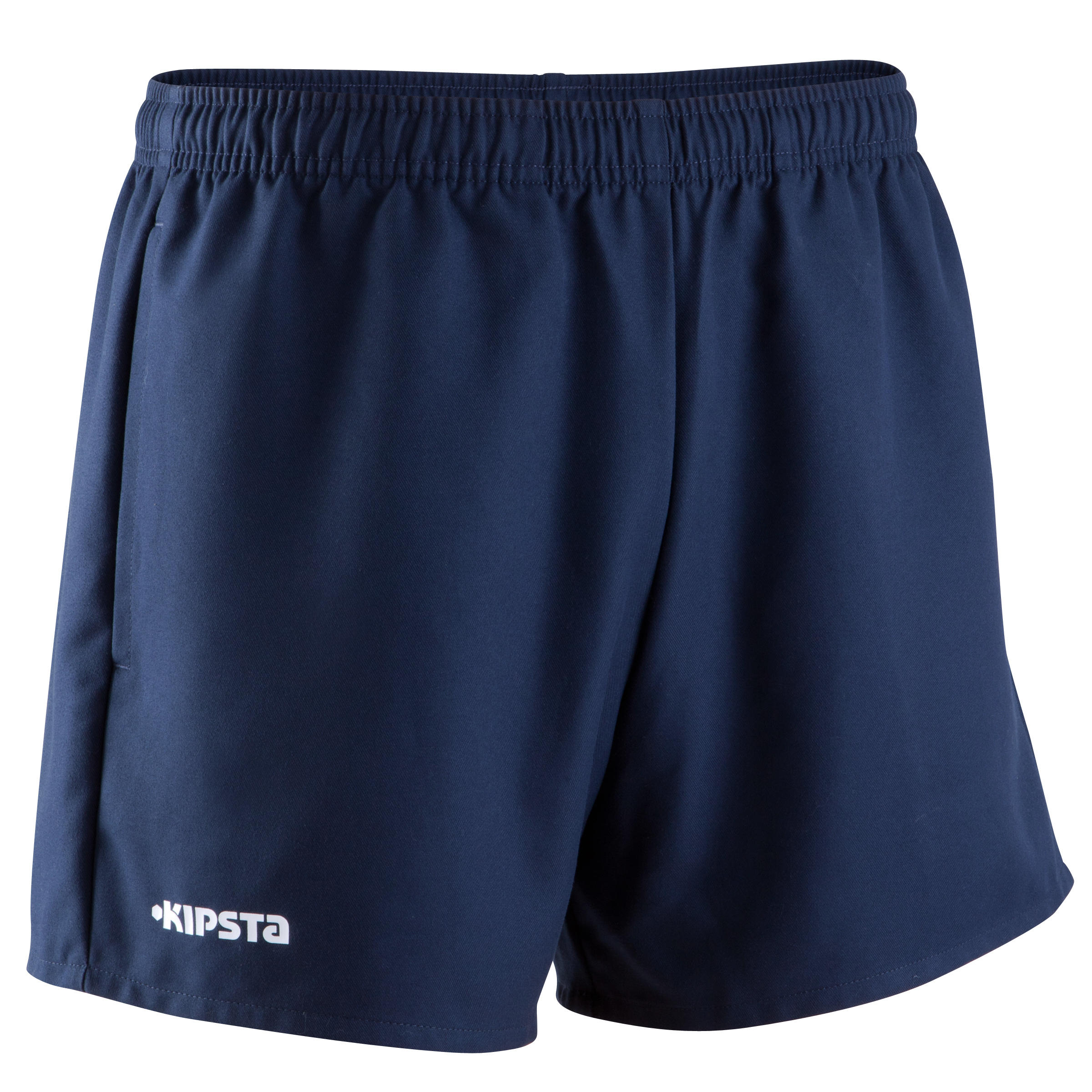 Short de rugby con bolsillos azul para adulto R100 18/31
