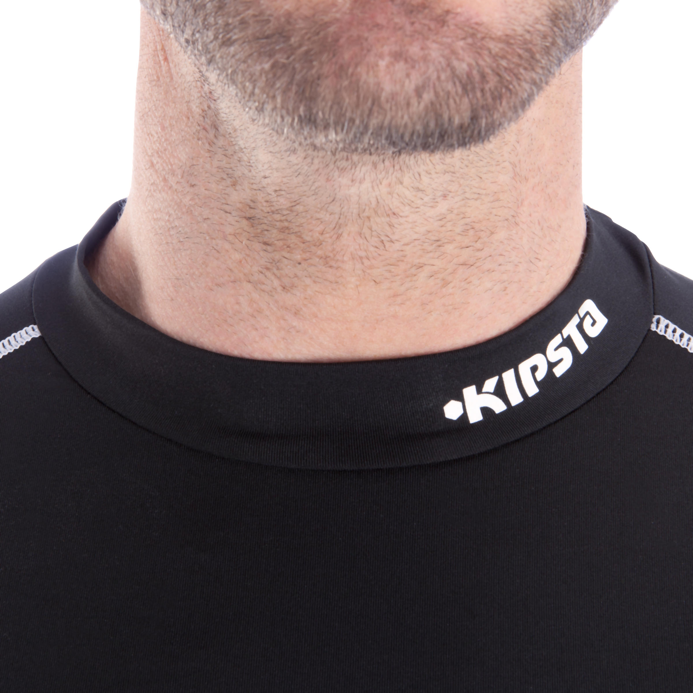Thermoshirt Keepdry 100 met lange mouwen volwassenen zwart 13/15
