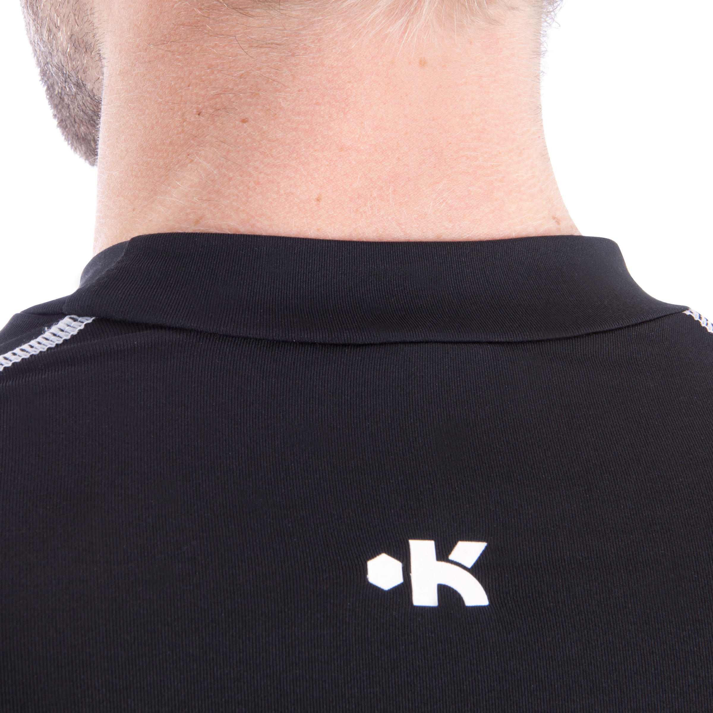 Thermoshirt Keepdry 100 met lange mouwen volwassenen zwart 14/15