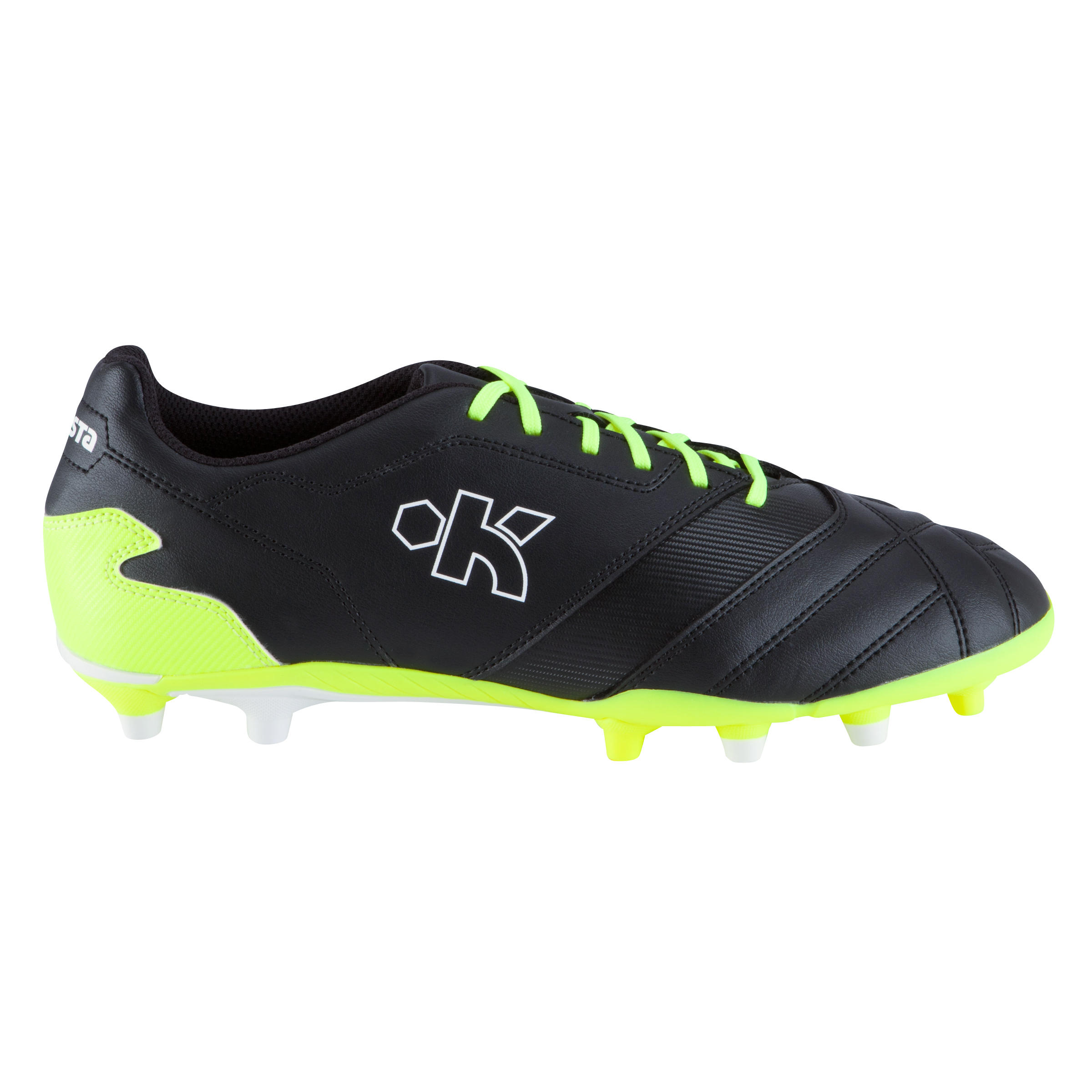Density 300 FG Adult Dry Pitches Football Boots - Black/White 2/15