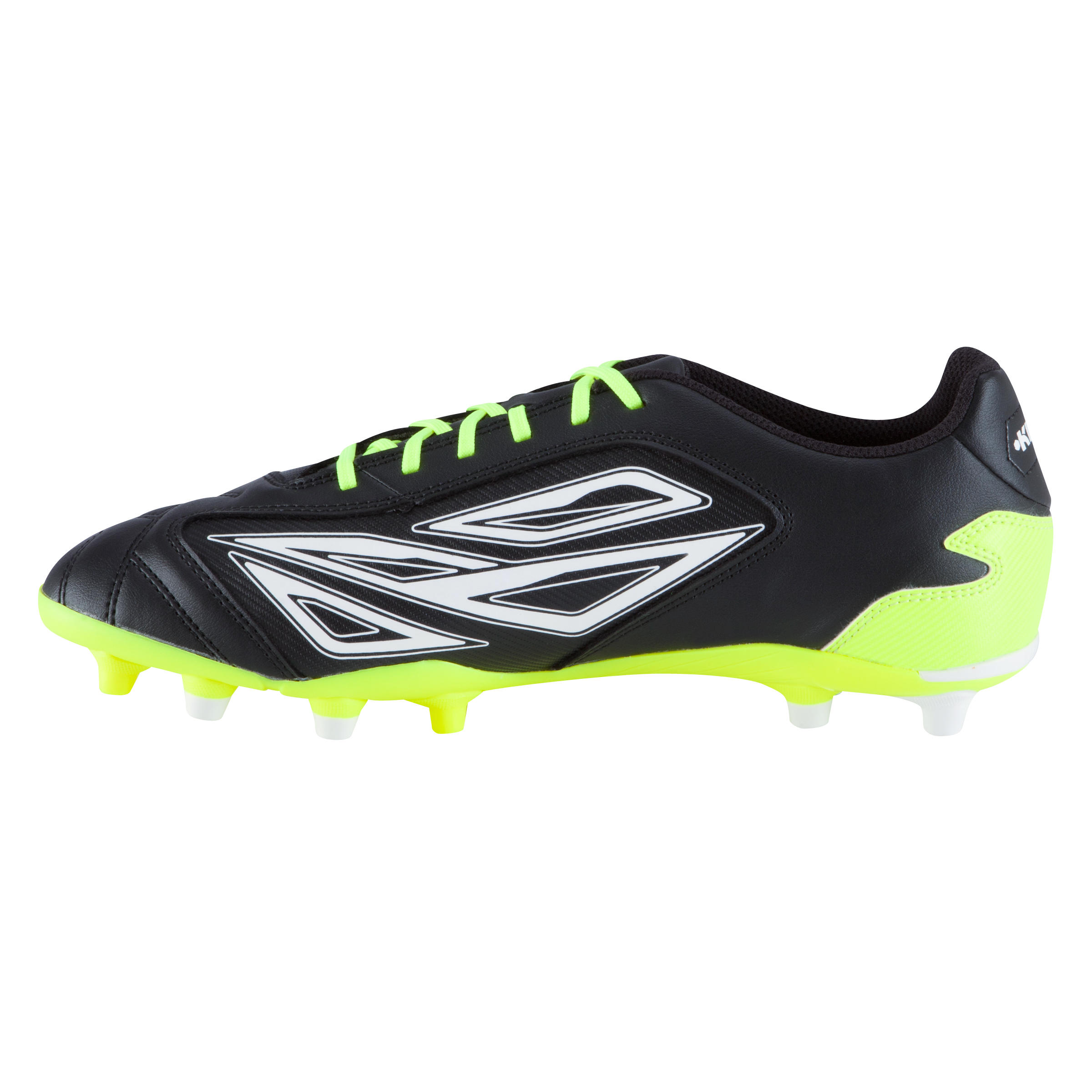 Density 300 FG Adult Dry Pitches Football Boots - Black/White 3/15
