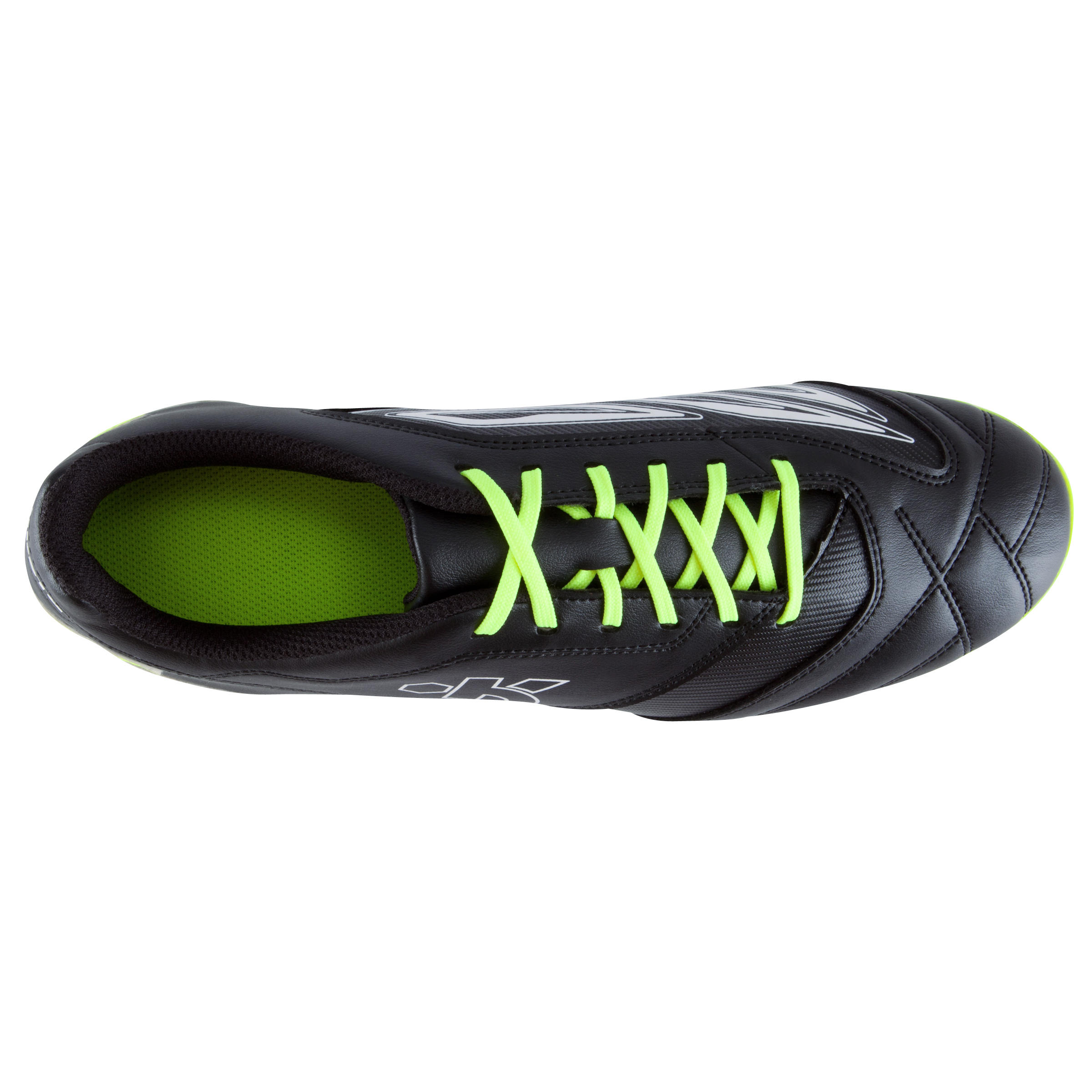 Density 300 FG Adult Dry Pitches Football Boots - Black/White 6/15