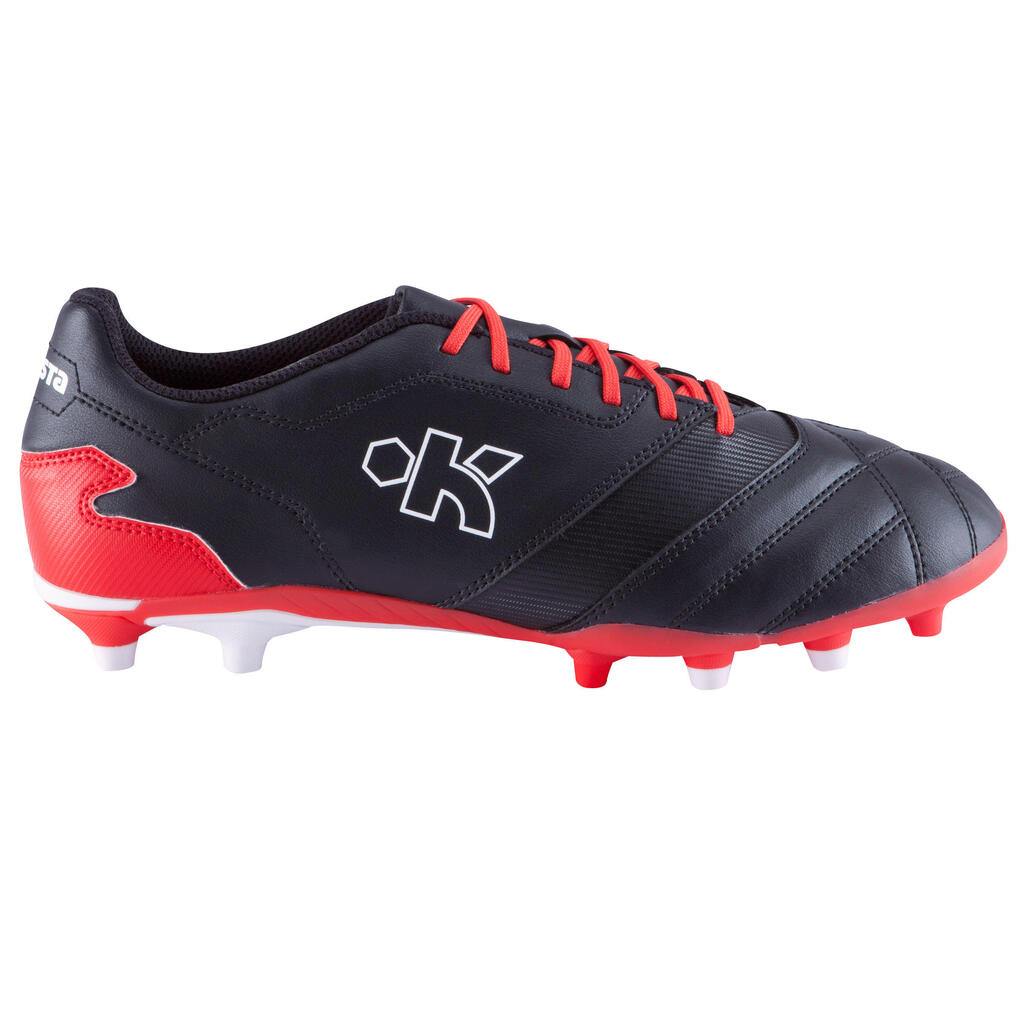 Rugbyschuhe Density 300 FG Erwachsene schwarz/rot/weiß