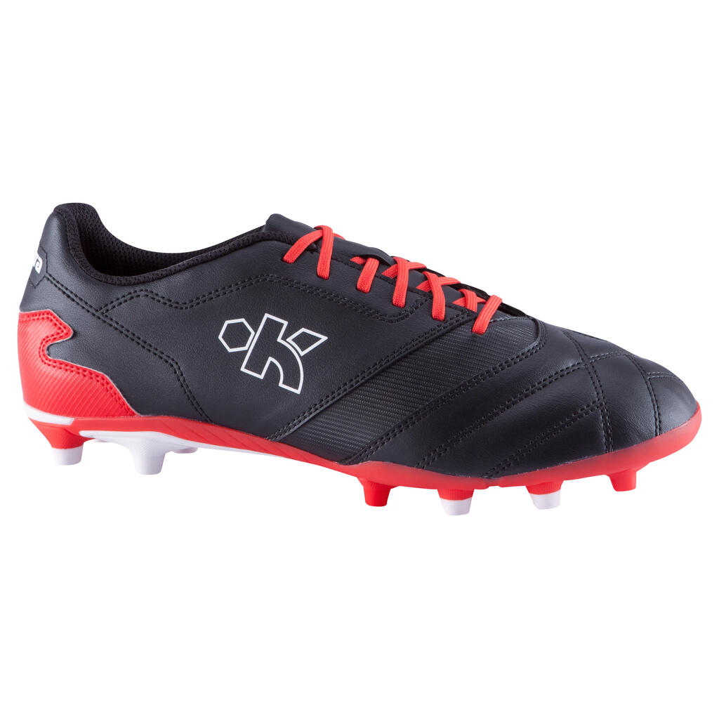 Rugbyschuhe Density 300 FG Erwachsene schwarz/rot/weiß