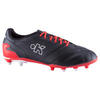 Chaussure rugby adulte terrains secs Density 300 FG noir rouge blanc