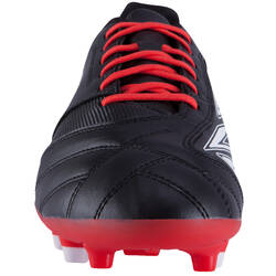 Adult Firm Ground Rugby Boots Density 300 FG - Black/Red/White