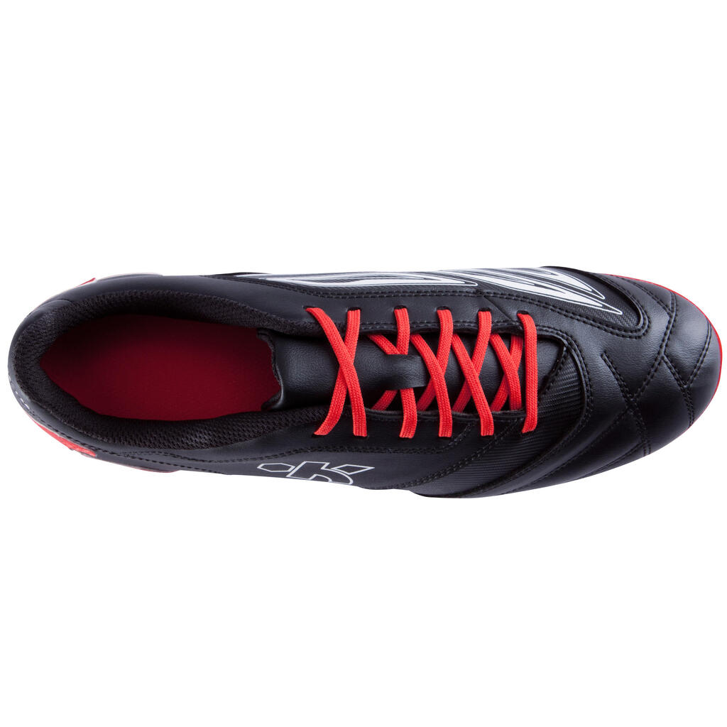 Rugbyschuhe Density 300 FG Erwachsene schwarz/rot/weiß