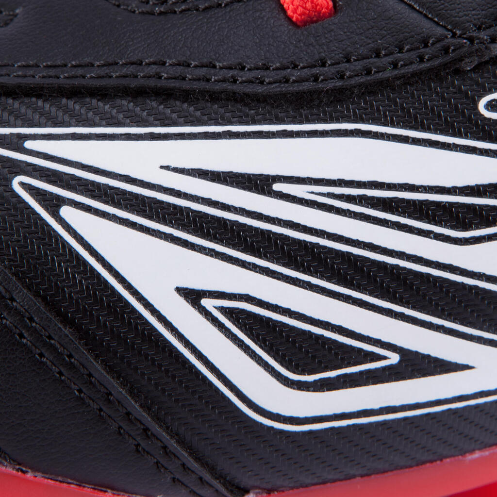 Rugbyschuhe Density 300 FG Erwachsene schwarz/rot/weiß