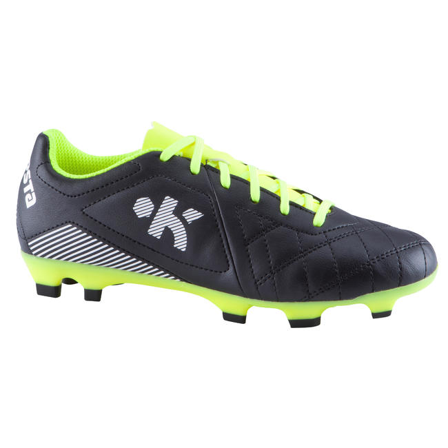 Buy Football Studs Online In India|Agility 500 Fg Jr Black S2 15|Kipsta