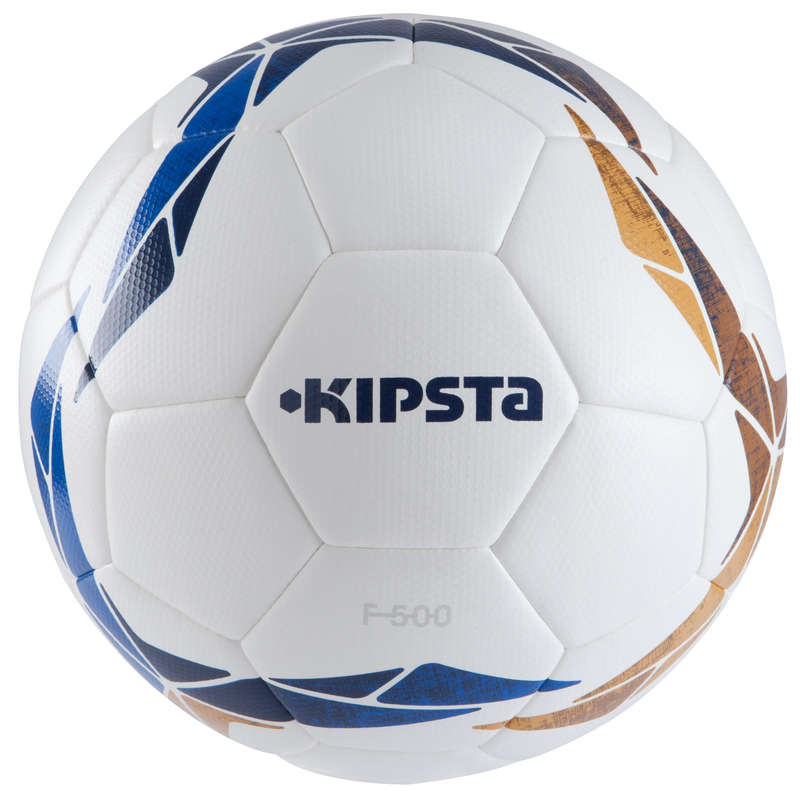 KIPSTA F500 Hybrid Size 5 Football - White/Blue/Ochre ...