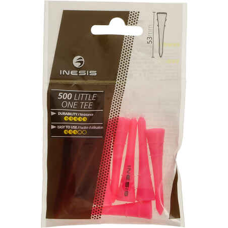 54 mm Plastic Tee x10 - Pink
