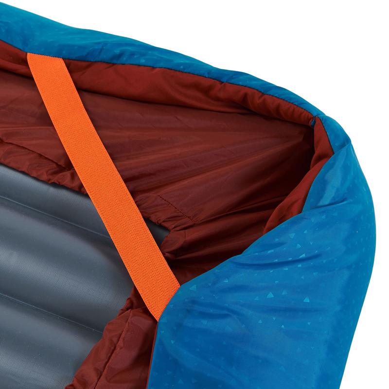 SLEEPIN'BED COVER 20° Camping bed for 2 people blue (mattress not