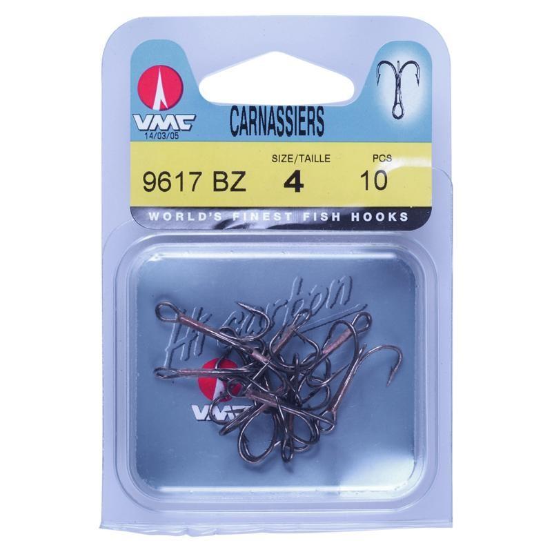 TRIPLE 9617BZ X10 predator fishing hooks