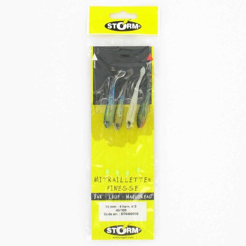 RAGOT STORM FINESSE 4 No. 1/0 HOOKS SEA FISHING SPINNERS/FEATHERS