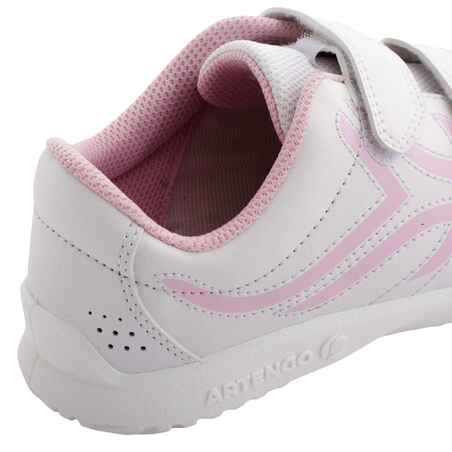 Kids' Rip-Tab Shoes TS 100 JR - White/Pink