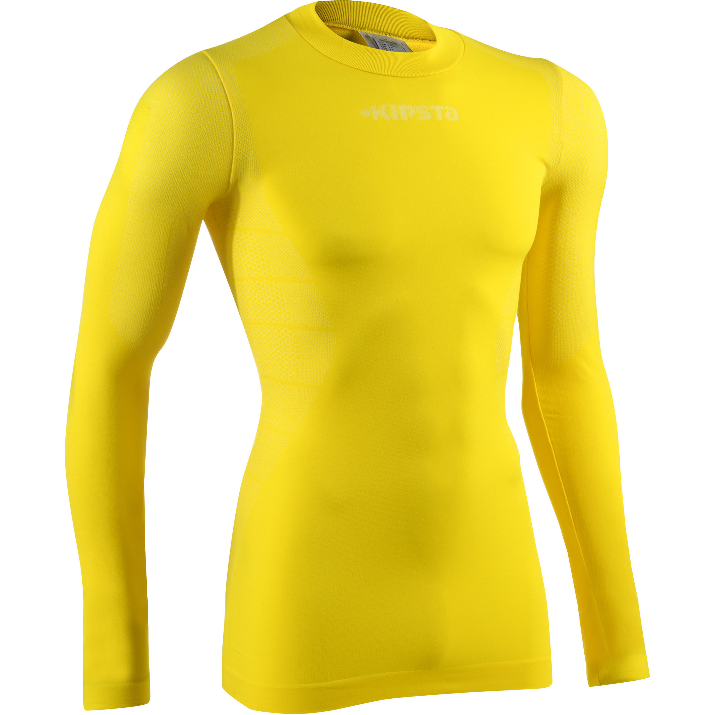 KIPSTA Keepdry 500 Adult Breathable Long Sleeves Base Layer - Yellow