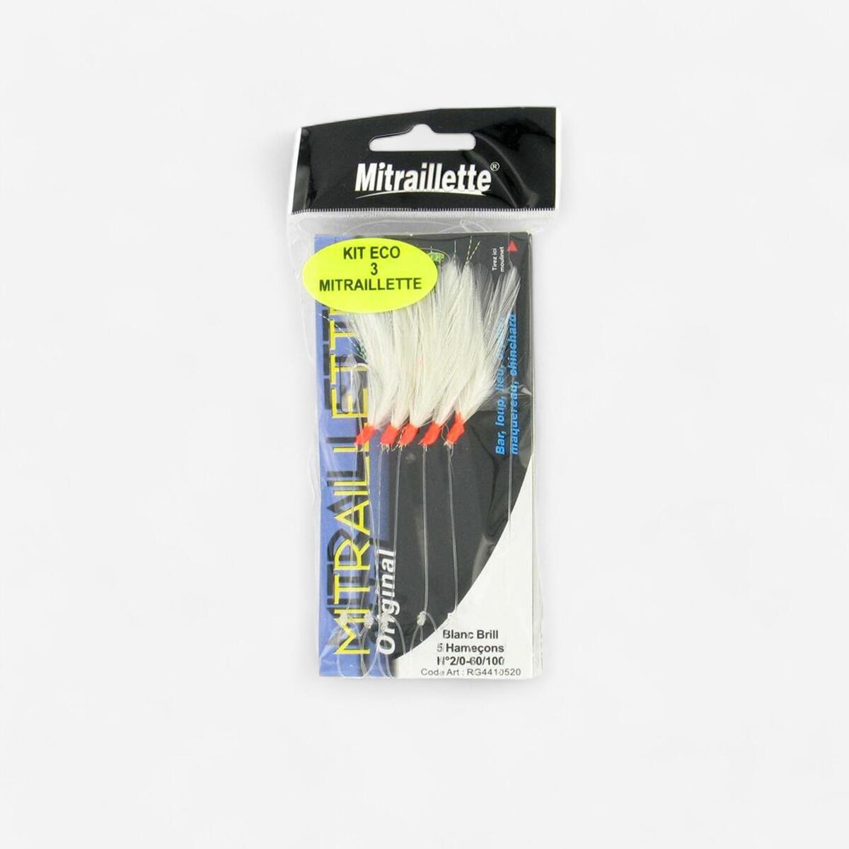 Kit 3 mitraillettes 5 hameçons pêche en mer