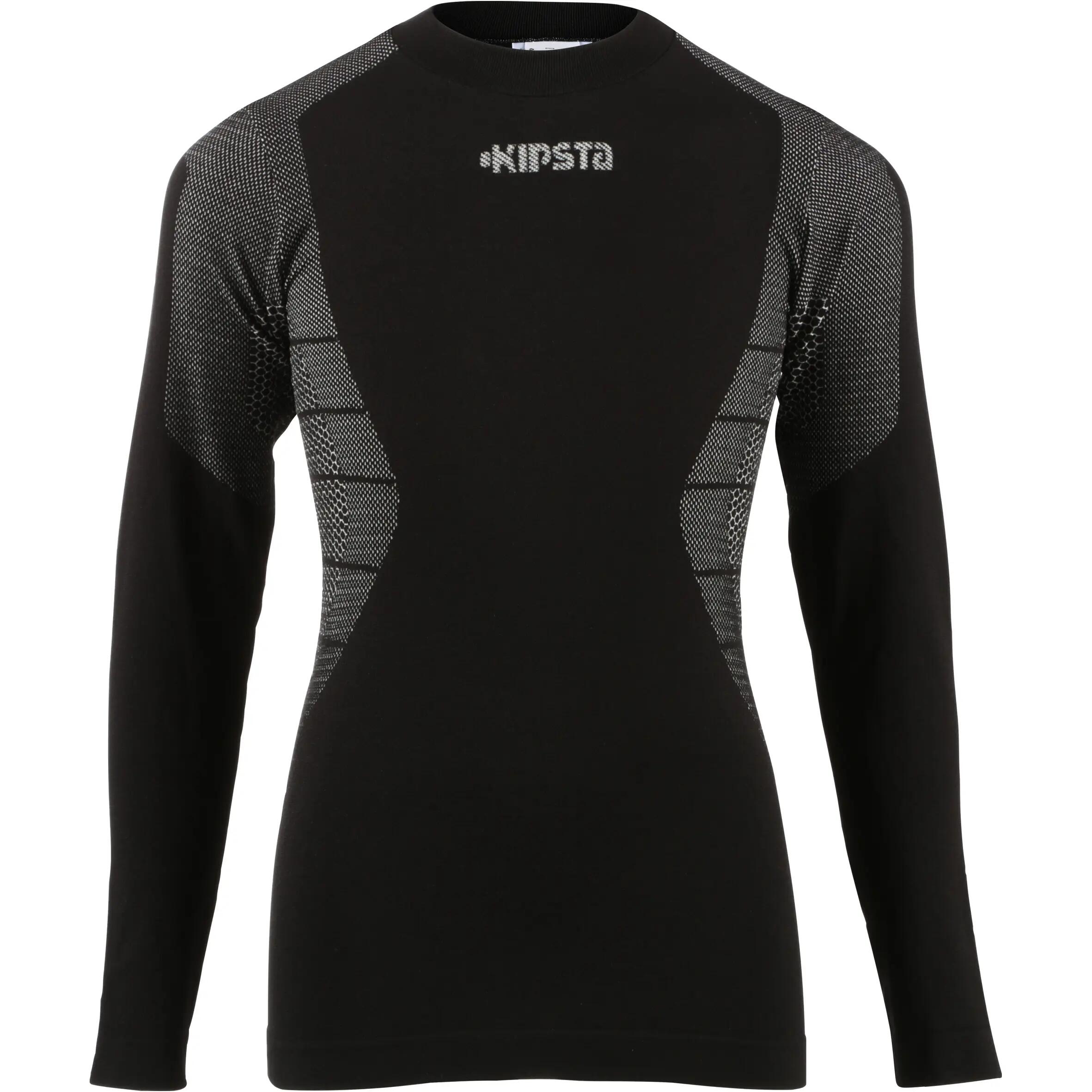 Keepdry 500 Kids Breathable Long-Sleeved Base Layer - Black 2/9