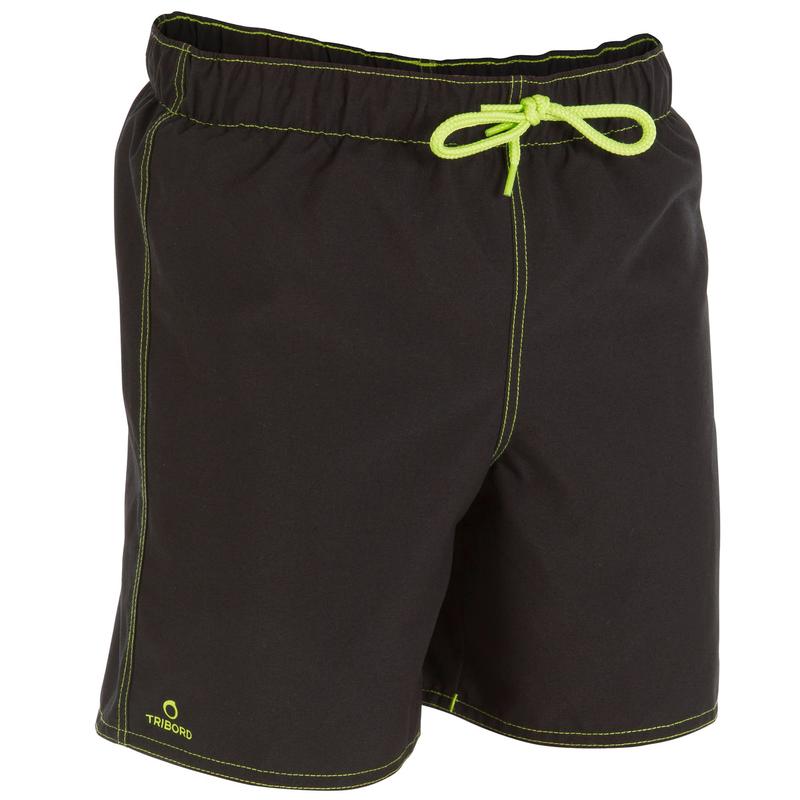 Boardshort court garçon Hendaia Txiki noir