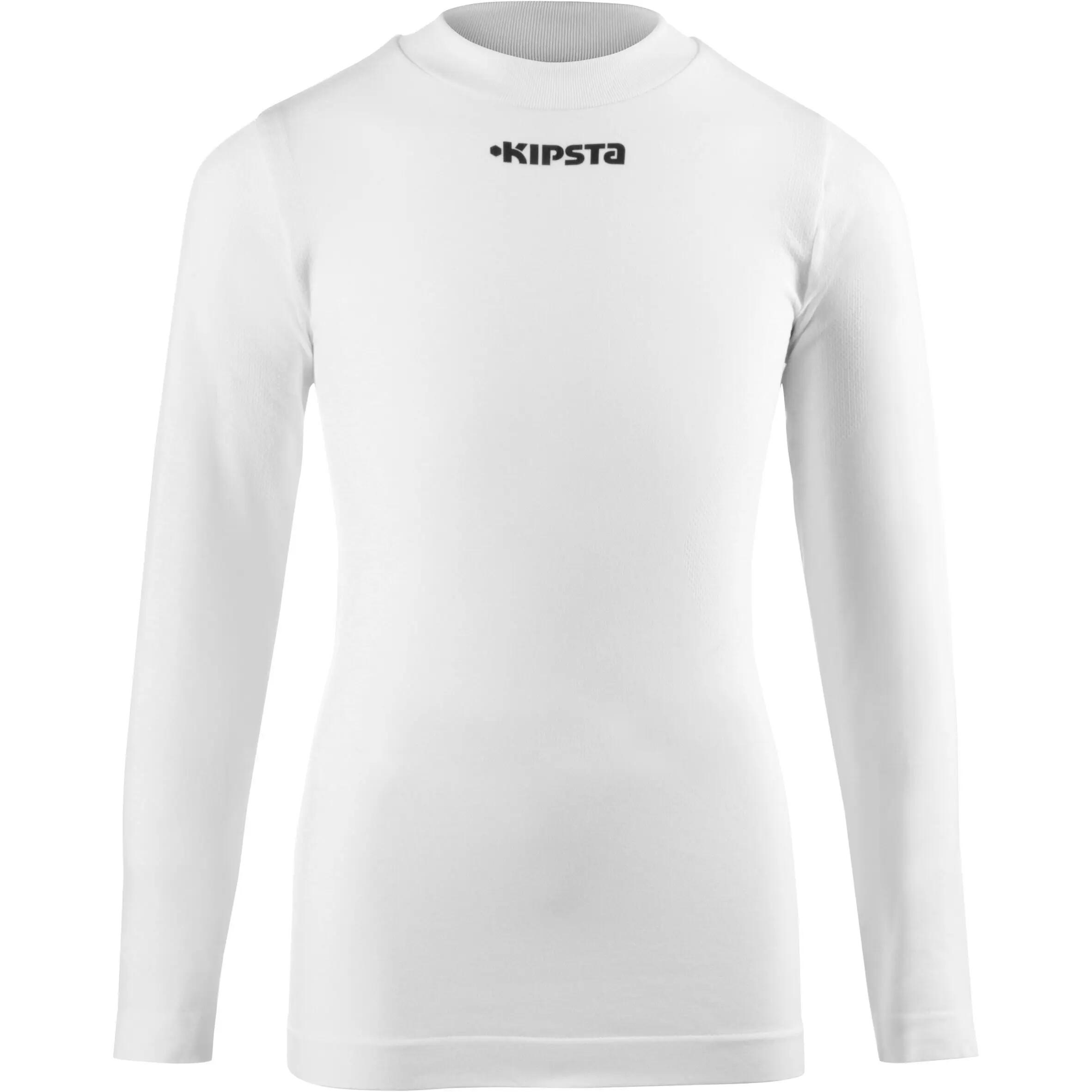 Keepdry 500 Kids Breathable Long Sleeve Base Layer - White 2/11