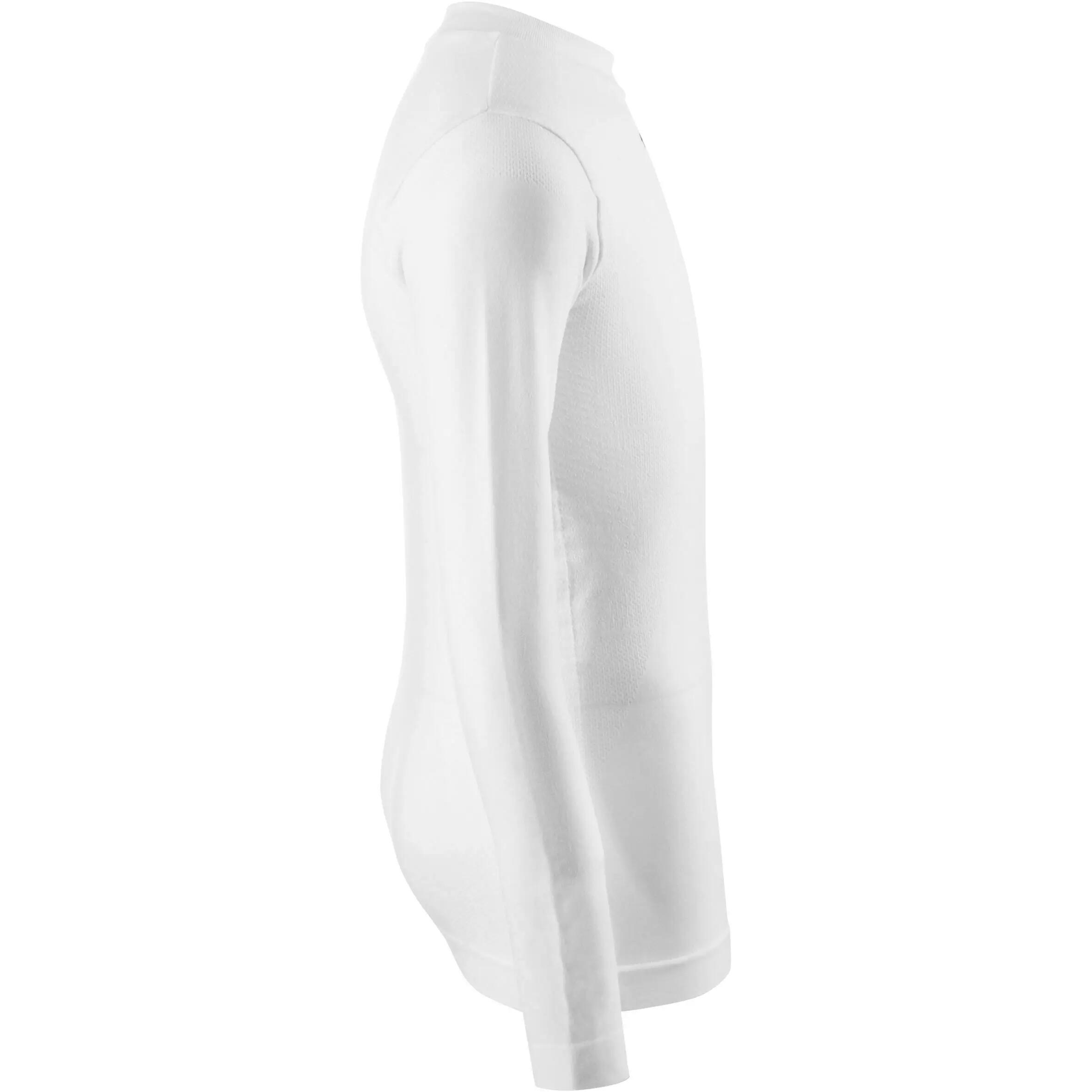 Keepdry 500 Kids Breathable Long Sleeve Base Layer - White 3/11