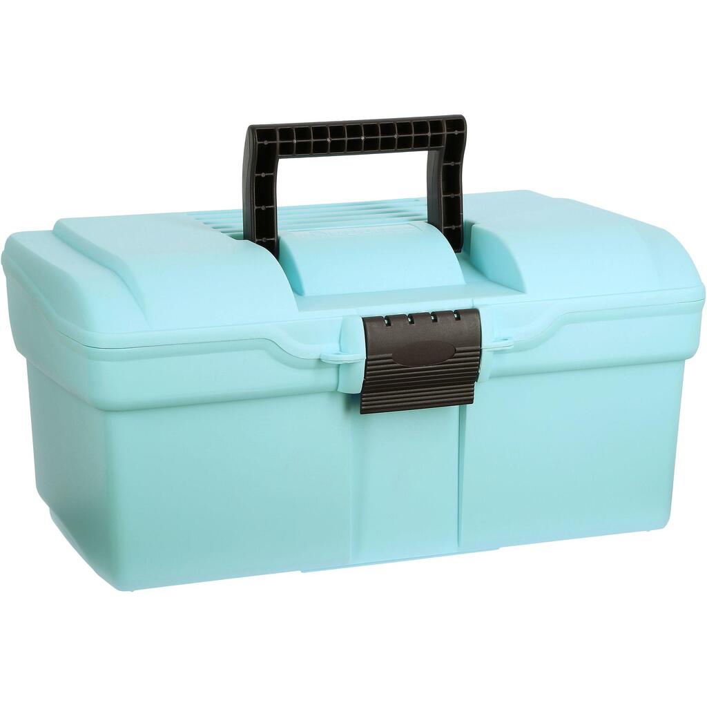 GB300 Horse Riding Grooming Case - Sky Blue/Brown