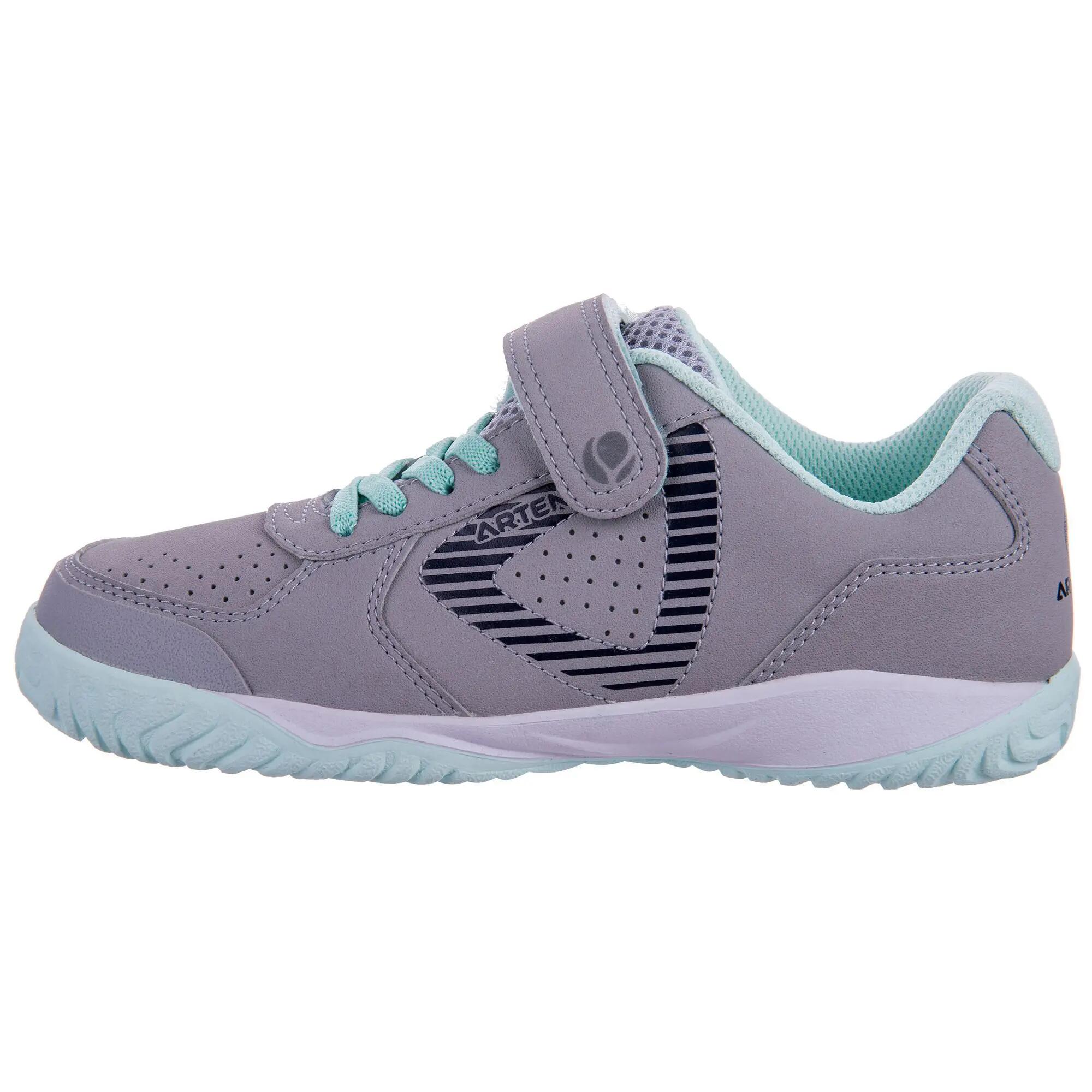 TS720 Kids' Tennis Shoes - Grey/Light Green 2/2