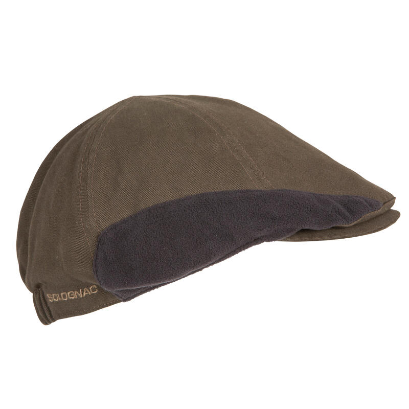 Casquette plate chasse chaude marron