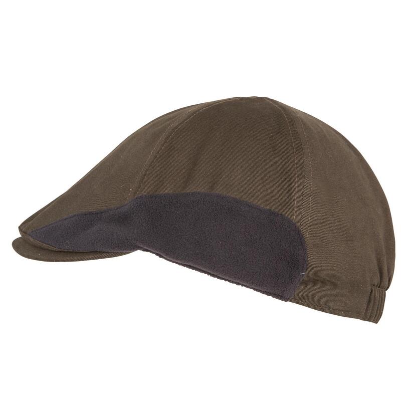 Gorra Plana Caza Solognac Adulto Marrón Cálida