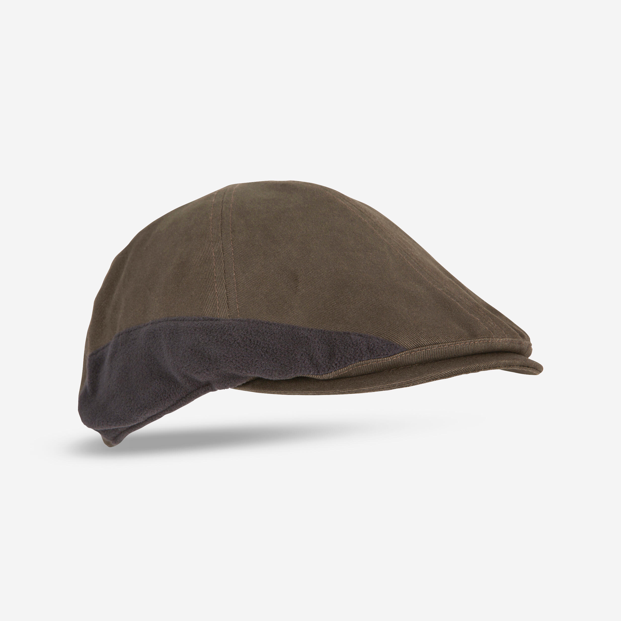 Cappello piatto da caccia marrone caldo