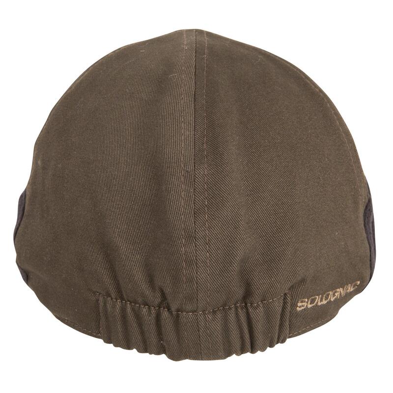 Casquette plate chasse chaude marron