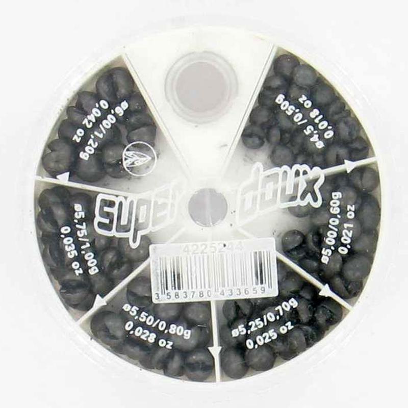 6 COMPARTMENT SPLIT SHOT ZIG ZAG FISHING SINKERS