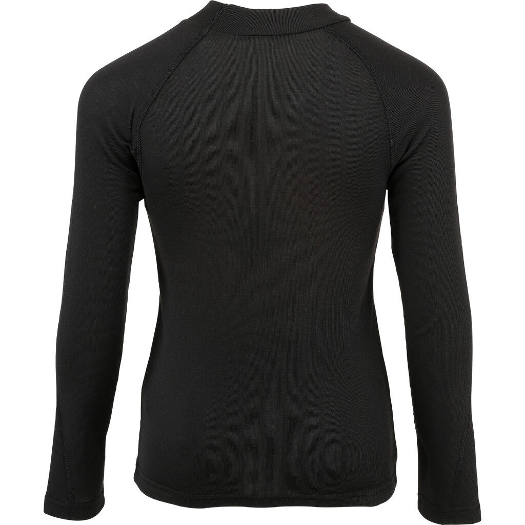 Sous-vêtement thermique de ski enfant - BL 100 haut - noir