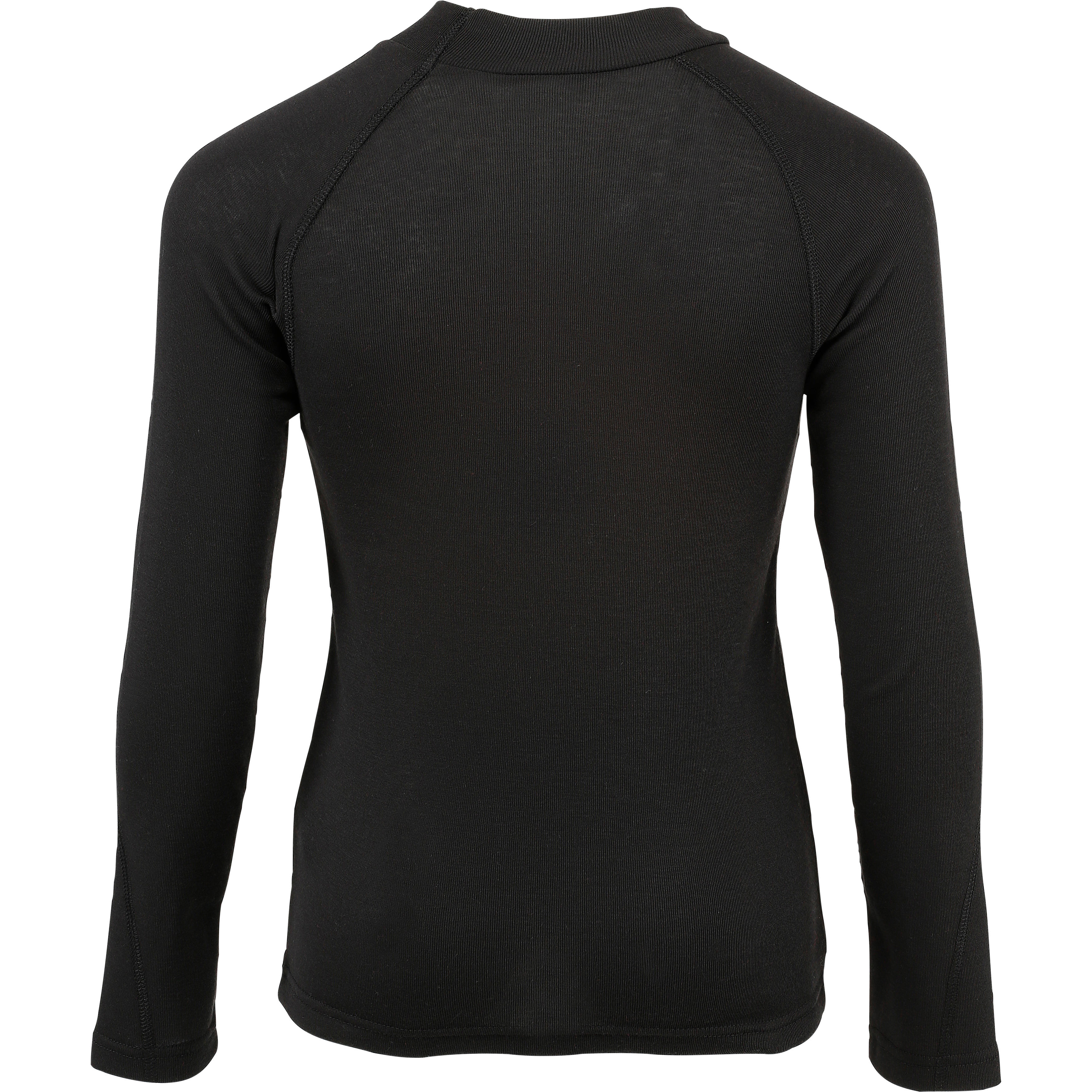 Kids' Ski Base Layer Top - BL 100 Black - WEDZE