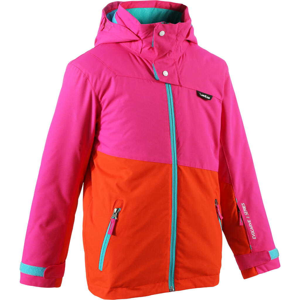 Evocarve Girls' Ski Jacket - Pink/White