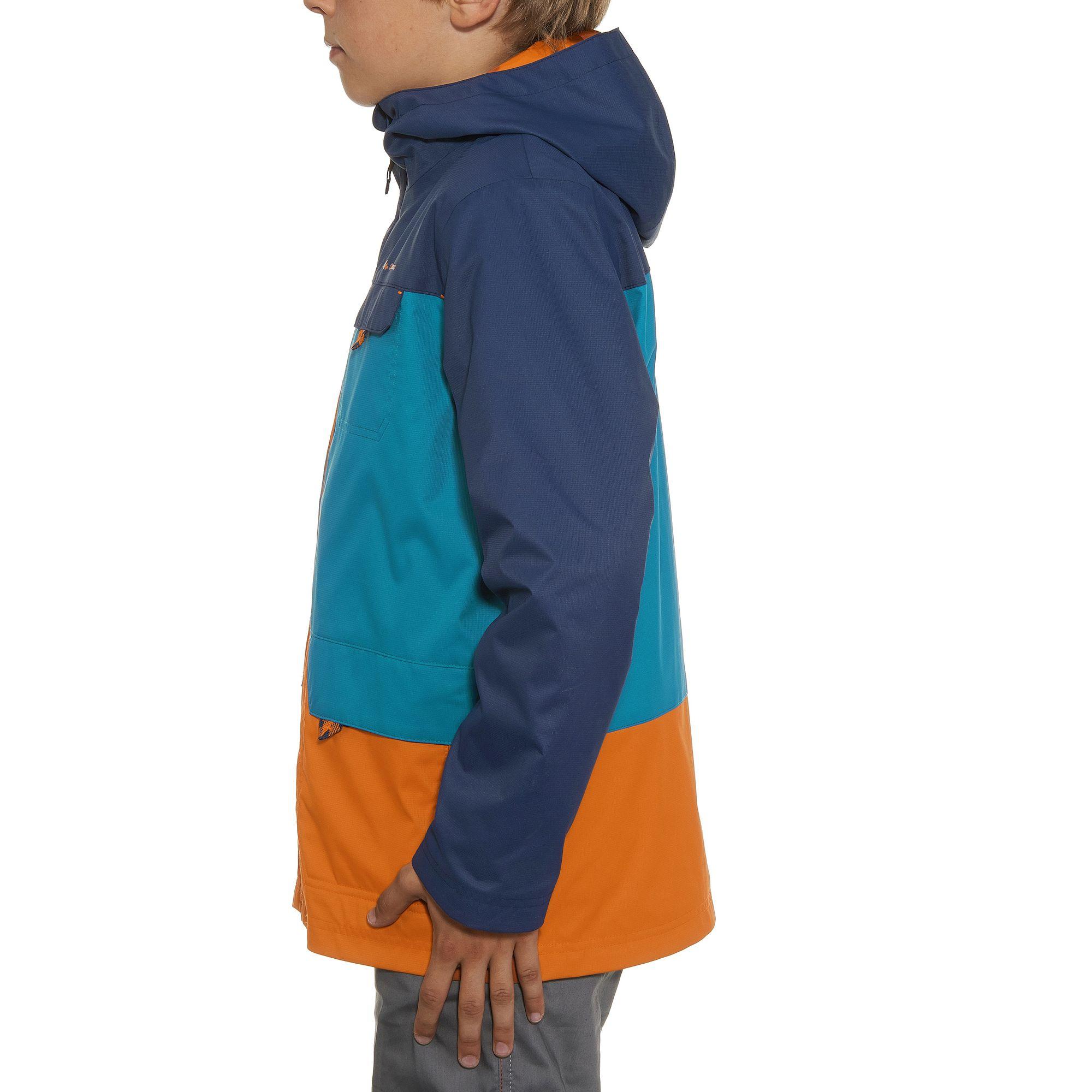 Hike 500 3-in-1 Boys' Warm Waterproof Hiking Jacket - Blue 4/19