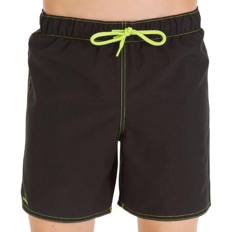 Boardshort court garçon Hendaia Txiki noir