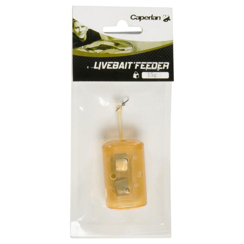 Accesorio pesca feeder cebador LIVEBAIT'FEEDER X1 15 G